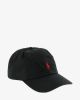 POLO RALPH LAUREN DOUBLE KNIT JACQUARD BALL CAP - BLACK and RED