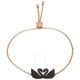 Swarovski - Swarovski Iconic Swan Black Rose-gold Tone Plated Bracelet