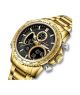 Naviforce Dual Time Edition Watch For Men Gold (NF-9182-7) - On Installments - IS-0212