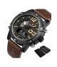 Naviforce Exclusive Edition Watch For Men - Brown (NF-9095-1) - On Installments - IS-0212