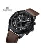 Naviforce Chronocrest Edition Watch For Men Brown (NF-8055-1) - On Installments - IS-0212
