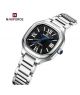 Naviforce Femme Square Edition Watch For Men Silver (NF-5042-5) - On Installments - IS-0212