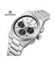 Naviforce Bond Chrono Watch For Men Silver (NF-8048G-7) - On Installments - IS-0212