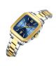 Naviforce Sleek Square Two Tone Watch For Men (NF-9239g-2) - On Installments - IS-0212