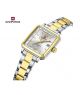 Naviforce Square Class Edition Watch For Couple Two Tone (NF-9252c-2) - On Installments - IS-0212