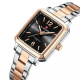 Naviforce Square Class Edition Watch For Women Two Tone (NF-9252g-4) - On Installments - IS-0212