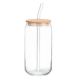 HomeCart Ice Tea Glass Tumbler 470ml with Bamboo Lid
