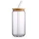 HomeCart Ice Tea Glass with Straw and Lid ? Clear