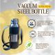 1100ml Steel Vacuum Bottle with Leather Pouch