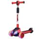 LED Foldable Kick Scooter ? Adjustable Height and 3 Flashing Wheels