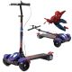 Spider-Man Large Foldable Kick Scooter ? Brake Light, Music ? Max Load 100kg (M4024)