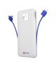 Ronin 10000 Mah 3 In 1 Cable Power Bank White (R-73) - On Installments - IS-0233
