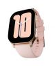 Ronin Smart Watch With Golden Dial (R-07)-Pink - On Installments - IS-0233