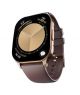 Ronin Smart Watch With Golden Dial (R-07)-Maroon - On Installments - IS-0233