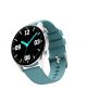 Ronin Smart Watch (R-08)-Silver and Teal - On Installments - IS-0233