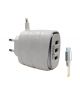 Vizo Fast Charger With Triple USB Ports White (V16) - On Installments - IS-0237