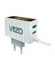 Vizo KW300 Fast Travel Charger - White - On Installments - IS-0237