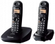 Panasonic Cordless Landline Phone (KX-TG3612SX)-Black - On Installments - IS-0241