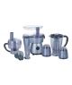 National Gold 9 in 1 Food Processor Blender - Silver (NG-2135) - On Installments - IS-0243