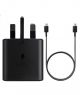 Samsung 25W Super Fast 3 Pin Type-C Charger Black - On Installments - IS-0194