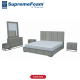 Diamond Supreme Foam Retro Bed Set With Side Table
