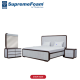 Diamond Supreme Foam Groovy Bed Set With Side Table