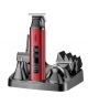 VGR 14 in 1 Professional Grooming Kit - (V-117)-Red - On Installments - IS-0255