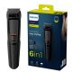 Philips 6 in 1 Face Trimmer, Series 3000-MG3710/15 Multi-Groom - Black 