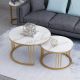 2 Pieces center table dining table Nesting Table coffee table/ With iron Base and Wooden Top - Only For Karachi (SELF PICKUP).