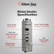 Glam Gas Water Heater 30 Gallon Electric + Gas (14 X 10)