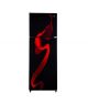 PEL Curved Glass Door Freezer-on-Top Refrigerator 12 cu ft (PRCGD-6460)-Red Blaze - On Installments - IS-0160