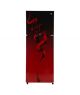 PEL Curved Glass Door Freezer-on-Top Refrigerator 11 cu ft (PRCGD-6360)-Maroon Blaze - On Installments - IS-0160