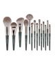 Muicin Professional Makeup Brush Set With Leather Pouch - 14 Pieces  - ISPK-0157