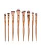 Muicin Luxe Gold Makeup Brushes - 8 Pieces  - ISPK-0157