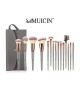 Muicin Black & Silver Makeup Brush Collection - 13 Pc Set  - ISPK-0157