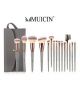 Muicin Metallic 20 Pieces Eye & Face Makeup Brushes Set  - ISPK-0157
