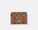 Coach Mini Wallet On A Chain In Signature Canvas - Tan Beige