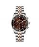 Timezone Chronograph Majestic Watch For Men (TZ-1329)-Coffee - On Installments - IS-0205