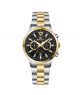 Timezone SoulSync Harmony Watch For Men Two Tone Golden (TZ-1323)-Black - On Installments - IS-0205