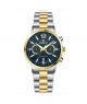 Timezone SoulSync Harmony Watch For Men Two Tone Golden (TZ-1323)-Blue - On Installments - IS-0205