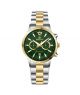Timezone SoulSync Harmony Watch For Men Two Tone Golden (TZ-1323)-Green - On Installments - IS-0205