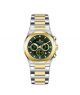 Timezone Voltamic Supreme Watch For Men Two Tone Golden (TZ-1326)-Green - On Installments - IS-0205