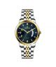 Timezone Prisma Spectra Watch For Men Two Tone Gold  (TZ-1332)-Blue - On Installments - IS-0205