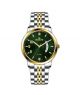 Timezone Prisma Spectra Watch For Men Two Tone Gold  (TZ-1332)-Green - On Installments - IS-0205