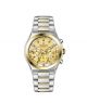 Timezone Timeshift Chrono Watch For Men (TZ-1328)-Gold - On Installments - IS-0205