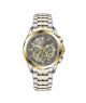 Timezone Chronograph Daystride Watch For Men Two Tone Gold (TZ-1325)-Grey - On Installments - IS-0205