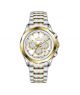 Timezone Chronograph Daystride Watch For Men Two Tone Gold (TZ-1325)-White - On Installments - IS-0205
