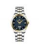 Timezone Verve Pulse Watch For Men Two Tone Gold (TZ-1331)-Blue - On Installments - IS-0205