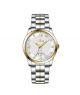 Timezone Verve Pulse Watch For Men Two Tone Gold (TZ-1331)-White - On Installments - IS-0205