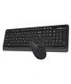 A4Tech Wireless Keyboard & Mouse Combo Black (FG1012S) - On Installments - IS-0095